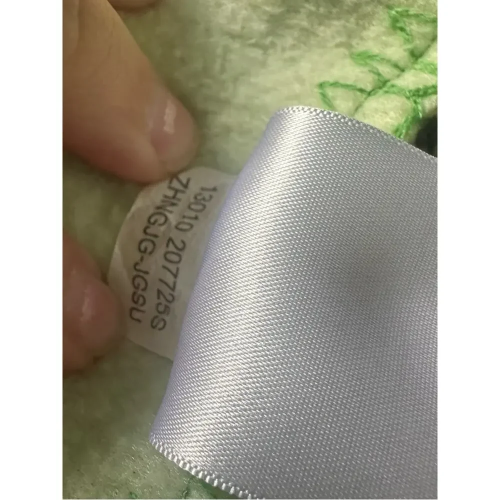 Parents Choice green fleece monkey blanket
